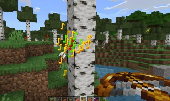 Particles of notes from a crossbow