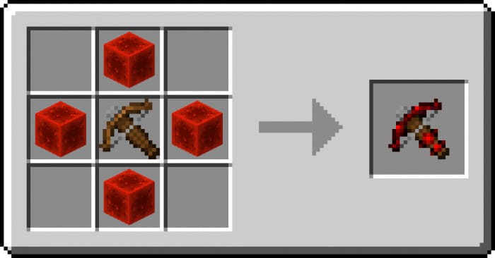 Crafting a Red Stone crossbow