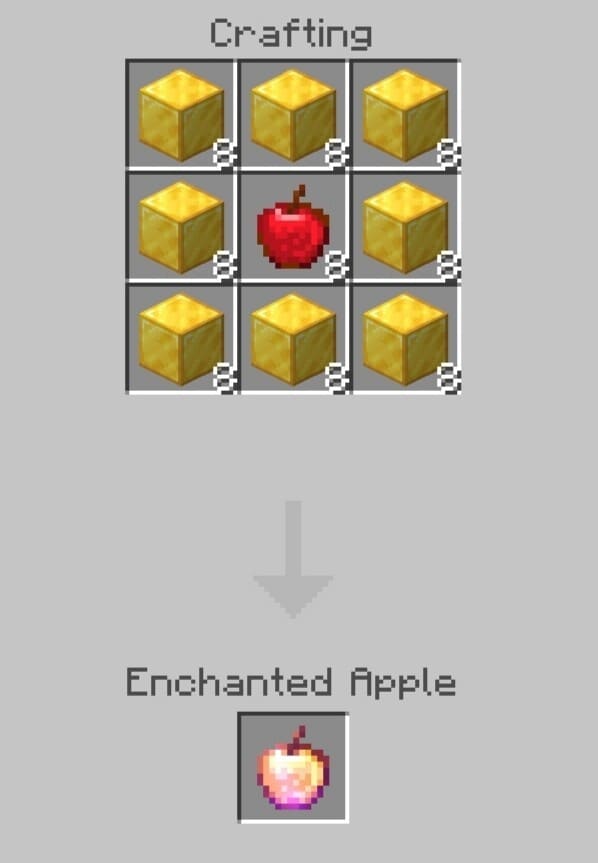 Крафт зачарованного яблока