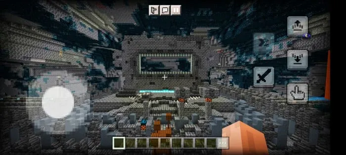 New buttons in Minecraft