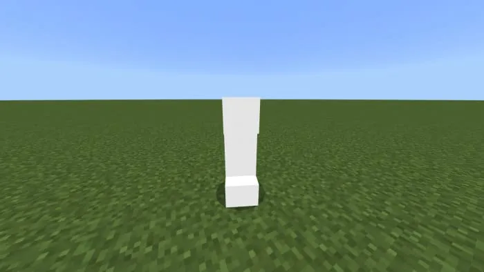 Creeper with white texture