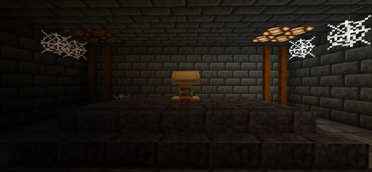 A gloomy room in the house