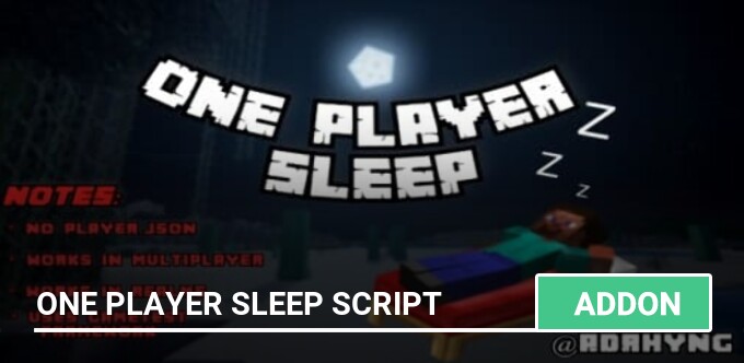 Mod: One Player Sleep Script