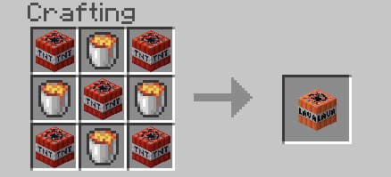 Crafting Lava TNT