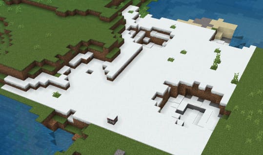 Snow in a normal biome Minecraft