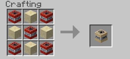 Sandfirework TNT Crafting