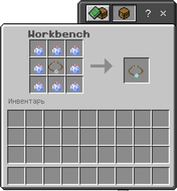 An example of crafting an amulet