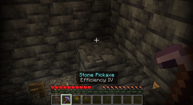 Pickaxe with enchant