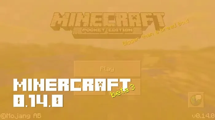 Minecraft PE 0.14.0 Beta 3