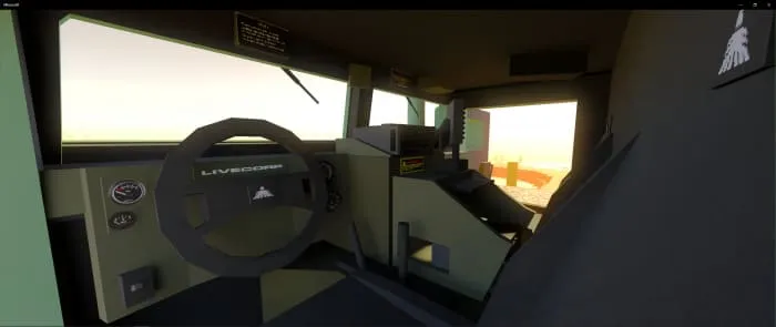 Interior of the Hummer inside