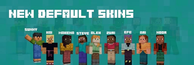 New Default Skins in Minecraft