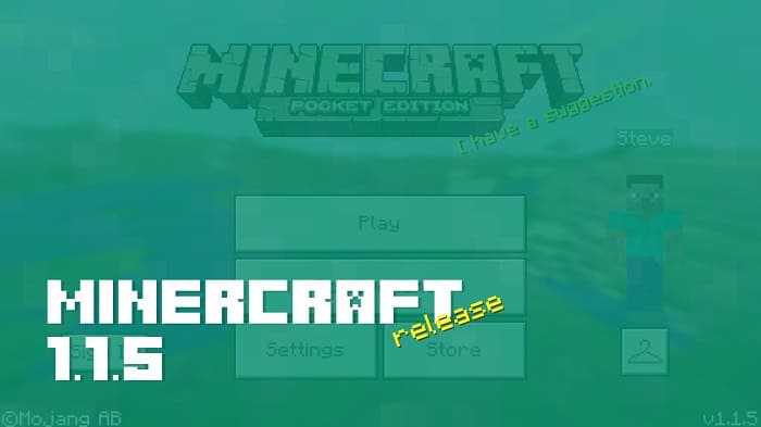 Download Minecraft PE 1.1.5 apk free: Discovery Update