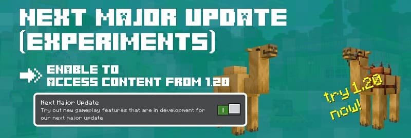Experimental features in Minecraft 1.19.60.24