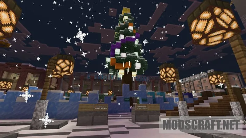 Christmas tree in Oktyabrsk