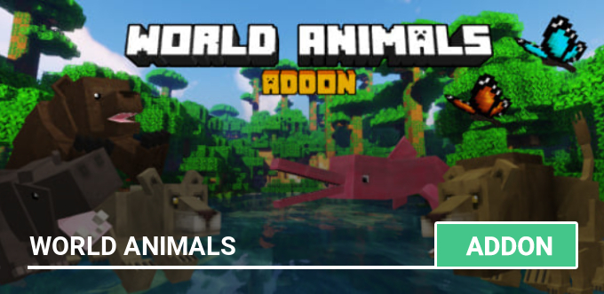 Mod World Animals for Minecraft PE