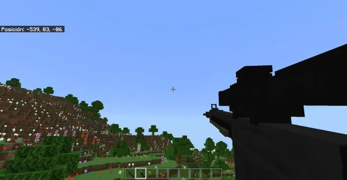 Sniper rifle in hand