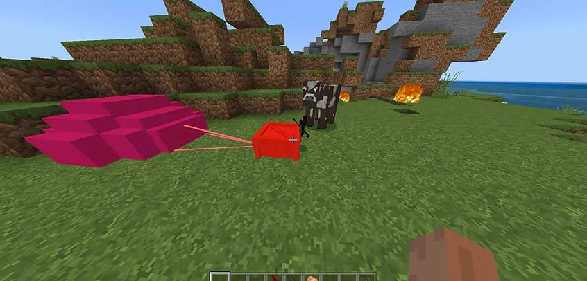 Landing of a supply crate