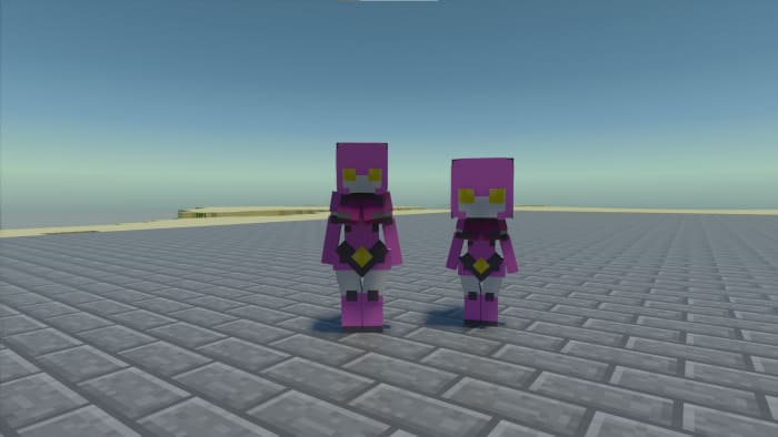 Фиолетовый робот