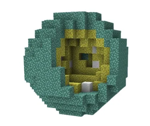 Spongy geode