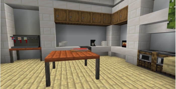 Кухонный стол в майнкрафте
