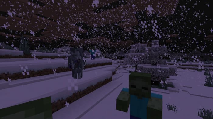 Зомби в снегопад