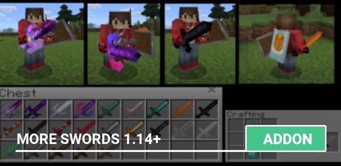 OP Swords addon for Minecraft PE 1.14.30