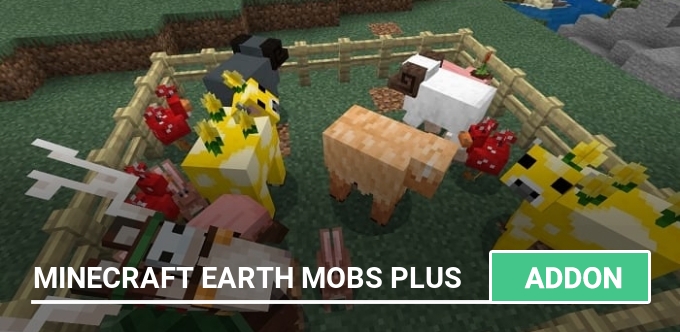 Mobs From Minecraft Earth for Minecraft Pocket Edition 1.12