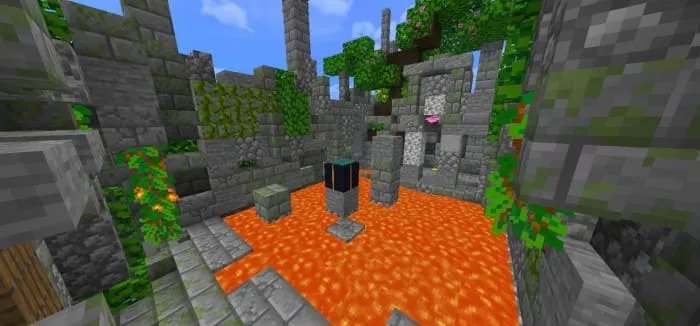 Parkour over lava