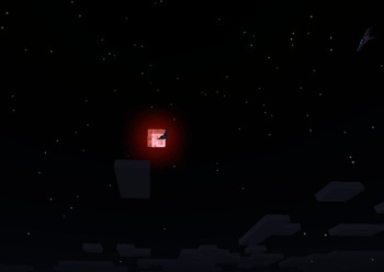 Скриншот с красной Луной