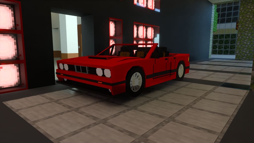 Красная модель автомобиля
