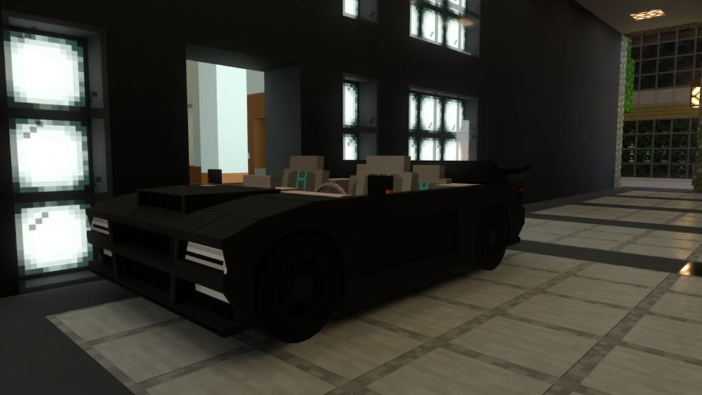 Черная модель автомобиля