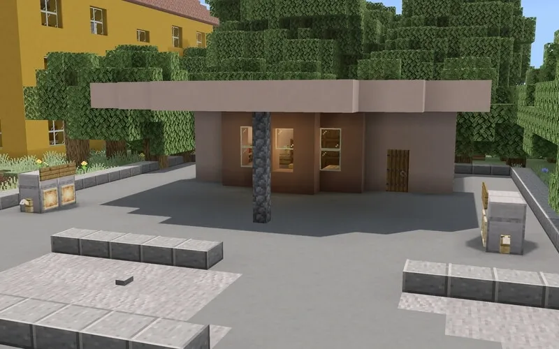 Gas station building