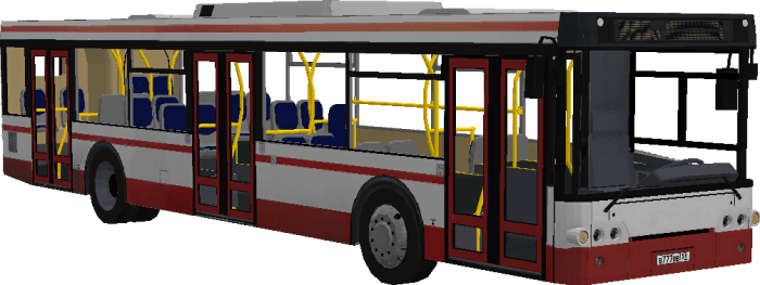 Красно-белый автобус