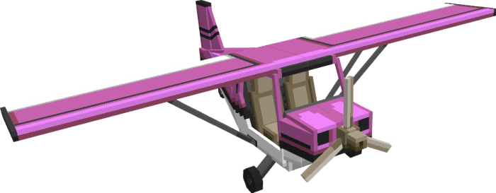 Розовый самолет