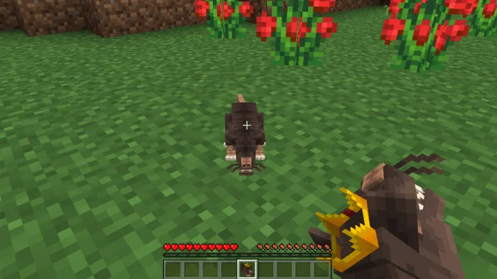 Player summoning a rat using the king's head