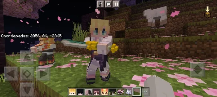 Presonage holds a sword