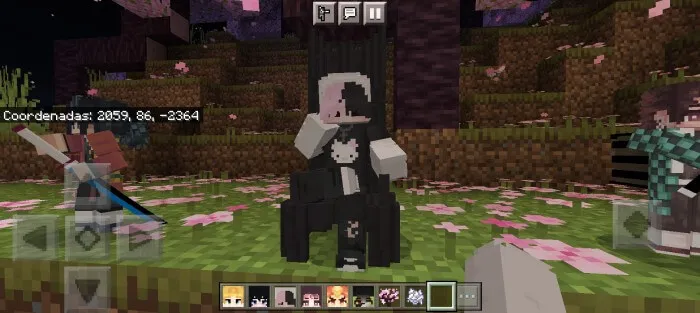 Anime character with an icon on his chest