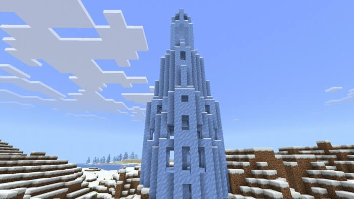 Грандиозная ледяная башня