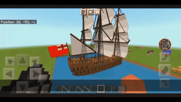 Британский корабль в игре