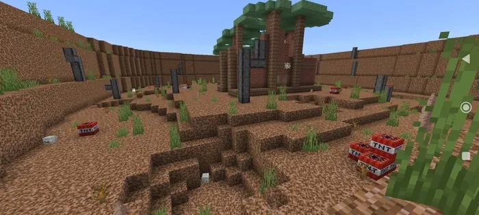 Dirt and dynamite blocks