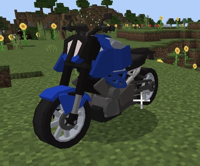 Синий мотоцикл в игре