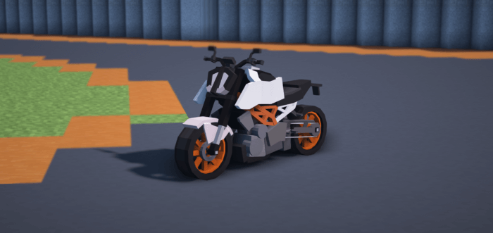 Вид мотоцикла в игре