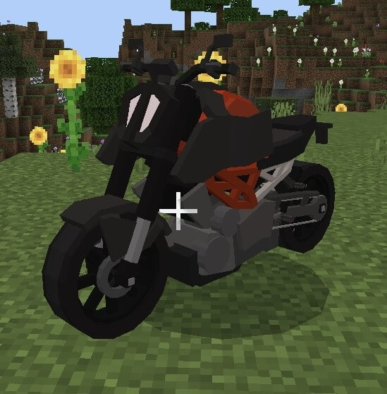 Красный мотоцикл в игре