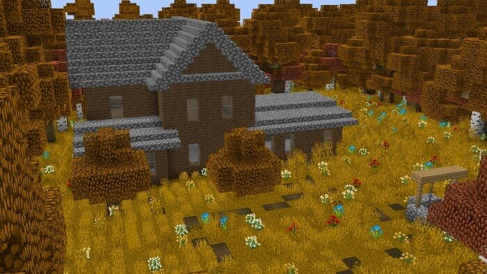 Деревянный дом в поселке
