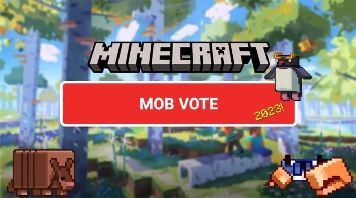 Mob Vote 2023 in Minecraft