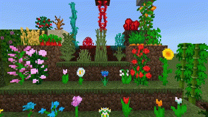 Анимированные цветы и растения