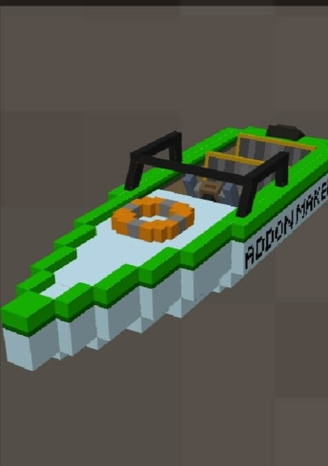 Зеленый цвет лодки