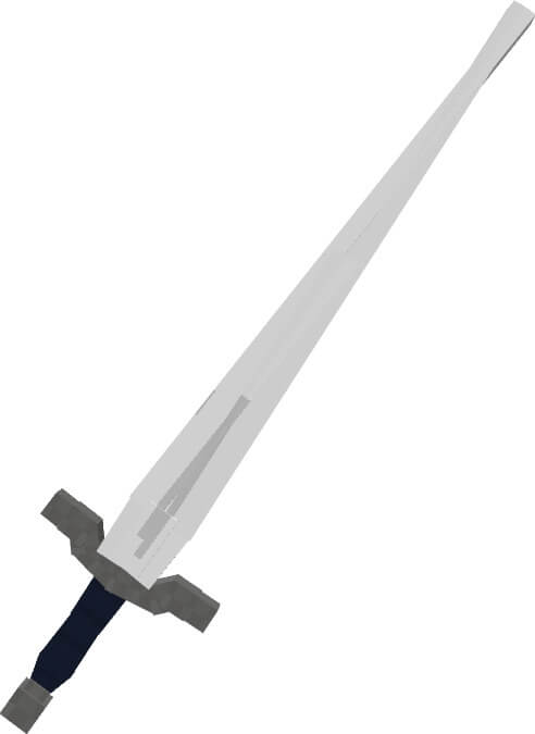 Модель серебряного меча