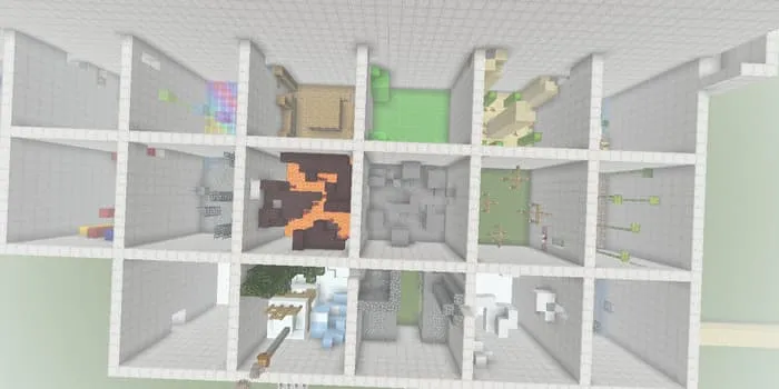 View of the levels from above