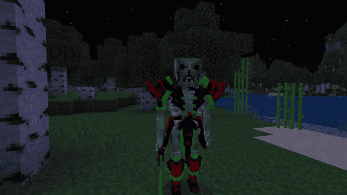 Рыцарь-скелет в Minecraft